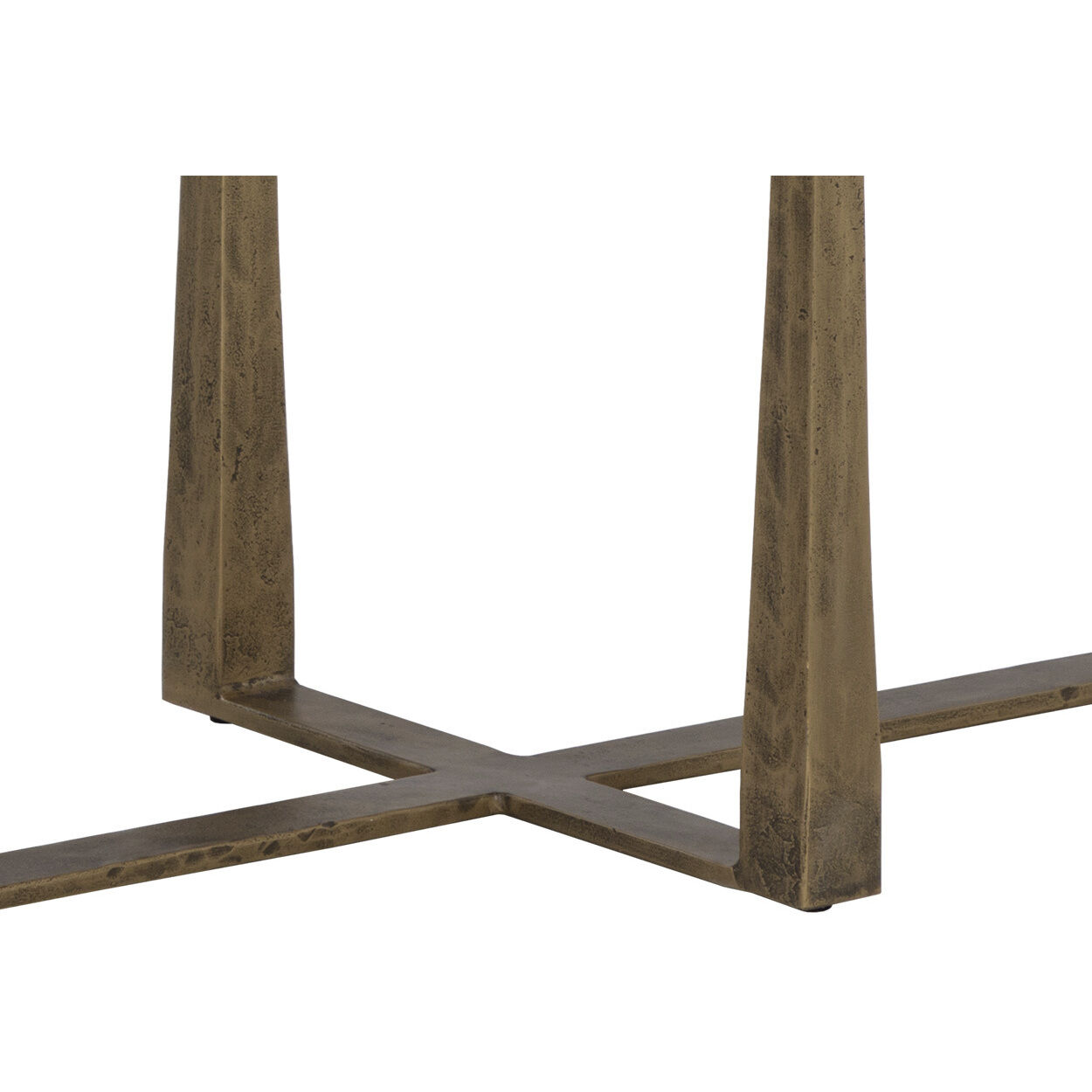 Cowell 64 X 20 inch White / Antique Brass Console Table